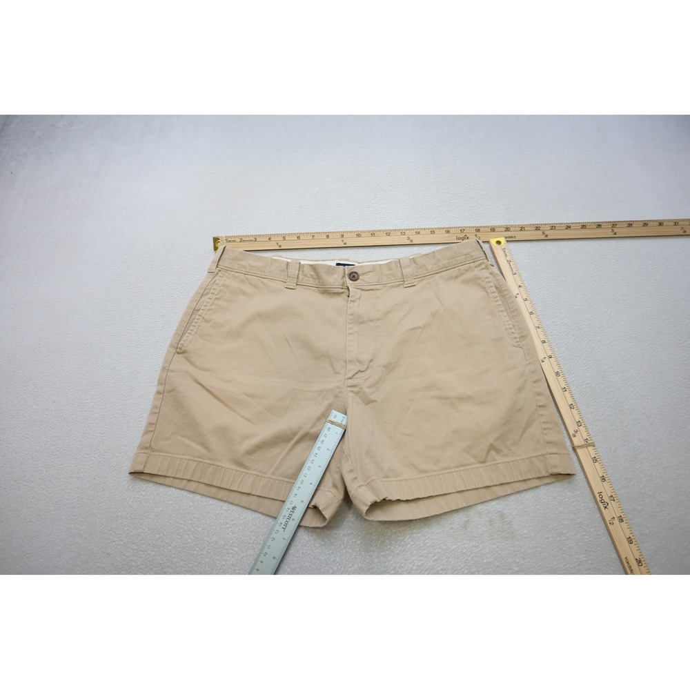 J.Crew Chino Shorts Mens 36 Tan Khaki 5 Inch Inseam Stretch Cotton Excellent